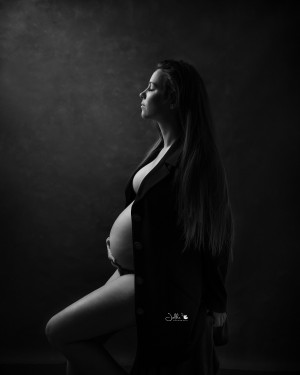 Jelkafotografie Maternity blak and white