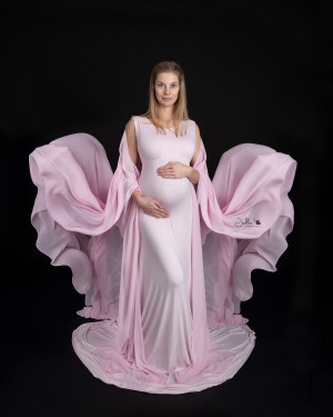 Pink vings zwangerschap Jelkafotografie
