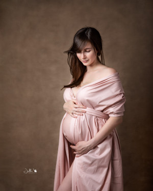 Poplin zwangerschap dress Jelkafotografie
