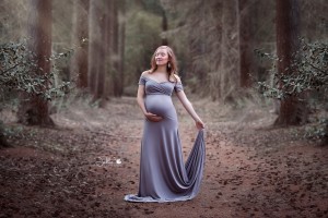 zwangerschapshot in het bos